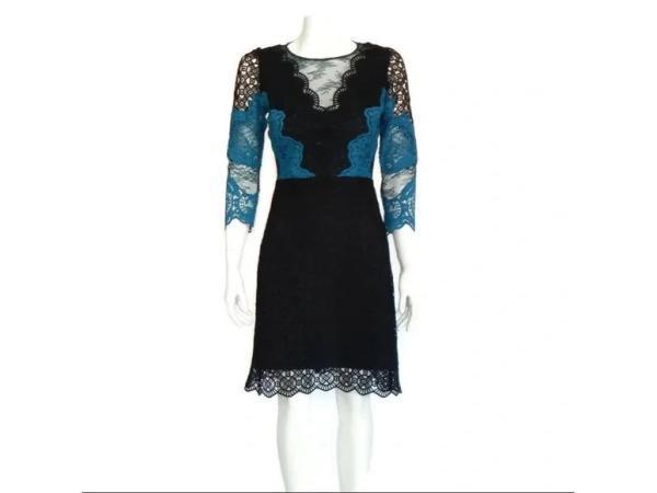 Veiling - Sandro Jurk Maat 38 Blauw Zwart, Kleding | Dames, Jurken, Nieuw