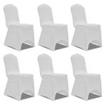 vidaXL Stoelhoes Stretch Wit (6 stuks), Tuin en Terras, Tuinmeubel-accessoires, Verzenden, Nieuw