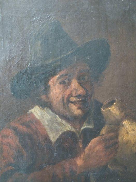 Adriaen Brouwer (1604-1638), Cercle de - De vrolijke drinker, Antiek en Kunst, Kunst | Schilderijen | Klassiek