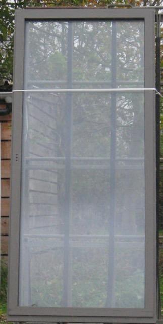 aluminium terrasraam , raam , chassis 105 x 232 kwartsgrijs, Doe-het-zelf en Bouw, Raamkozijnen en Schuifdeuren, Inclusief glas