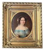 École espagnole (XIX) - Retrato de joven dama, Antiek en Kunst, Kunst | Schilderijen | Klassiek