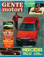 1984 GENTE MOTORI MAGAZINE 08 ITALIAANS, Nieuw