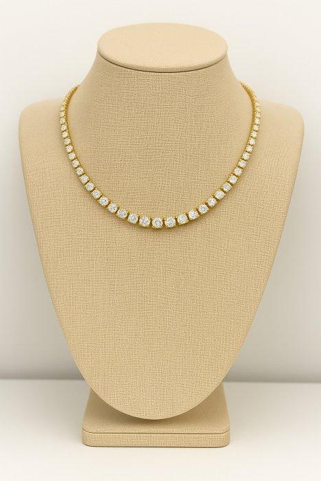 Halsketting - 14 karaat Geel goud - 14.50ct. tw. Diamant, Handtassen en Accessoires, Kettingen