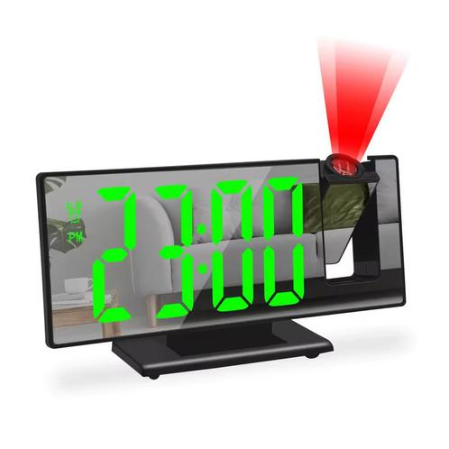 Digitale Wekker met Projectie - Alarm Klok Temperatuur, Elektronische apparatuur, Wekkers, Nieuw, Verzenden