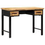vidaXL Schrijftafel 110x50x76 cm massief mangohout, Huis en Inrichting, Bureaus, Verzenden, Nieuw