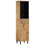 vidaXL Badkamerkast 38x33x160 cm massief mangohout, Verzenden, Nieuw