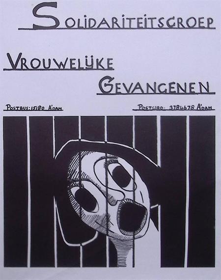 vintage poster solidariteitsgroep vrouwelijke gevangenen, Verzamelen, Posters, Nieuw, Overige onderwerpen, Met lijst, Verzenden
