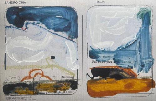 Mario Schifano (1934-1998) - Omaggio a Sandro Chia, Antiek en Kunst, Antiek | Overige Antiek