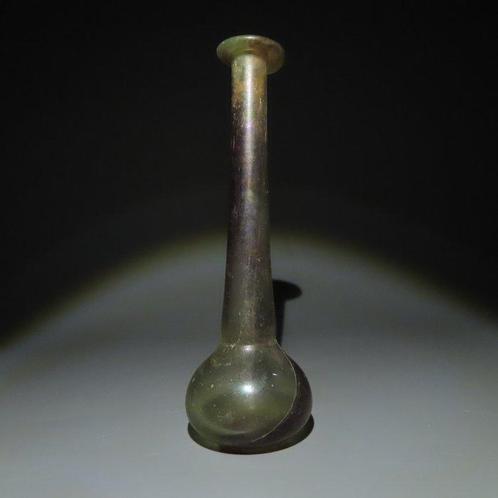 Oud-Romeins Glas Zalf. 1e - 3e eeuw na Christus. Hoogte 14,5, Verzamelen, Mineralen en Fossielen