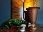 Tafellamp - Aluminium, Messing, Glas - Art Deco-lamp Cornet, Antiek en Kunst