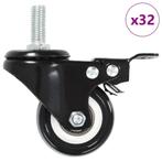 vidaXL Zwenkwielen 32 st met remmen 50 mm, Verzenden, Nieuw