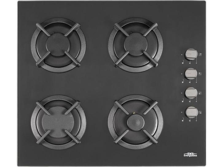 Everglades EVBI852 - Inbouw Gaskookplaat - Gas op Glas -, Huis en Inrichting, Woonaccessoires | Overige, Zo goed als nieuw, Verzenden