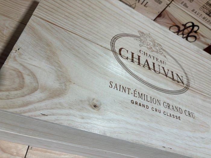 2022 Château Chauvin - Saint-Émilion Grand Cru - 12 Flessen, Verzamelen, Wijnen