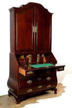Armoire de bureau - acajou et chêne, Antiek en Kunst