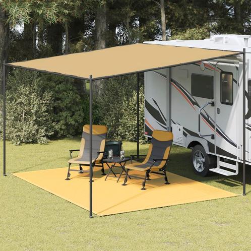 vidaXL Tenttapijt 300x400 cm beige, Caravans en Kamperen, Tentaccessoires, Nieuw, Verzenden