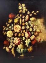 Flemish School (XX) - Still life of flowers - NO RESERVE, Antiek en Kunst, Kunst | Schilderijen | Klassiek