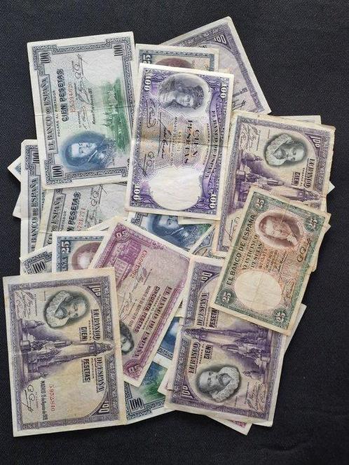 Spanje. - 33 Banknotes - various dates  (Zonder, Postzegels en Munten, Munten | Nederland