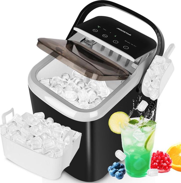 IJsblokjesmachine – 14kg/24 uur – IJsmachine - IJsblokjesmak, Huis en Inrichting, Woonaccessoires | Overige, Verzenden
