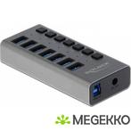 Delock 63669 Externe USB 5 Gbps hub met 7 poorten + switch, Computers en Software, Verzenden, Nieuw