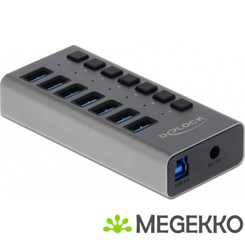 Delock 63669 Externe USB 5 Gbps hub met 7 poorten + switch, Computers en Software, USB Sticks, Nieuw, Verzenden