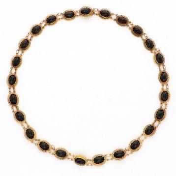 Collier - 14 carats Or jaune - grenade beschikbaar voor biedingen