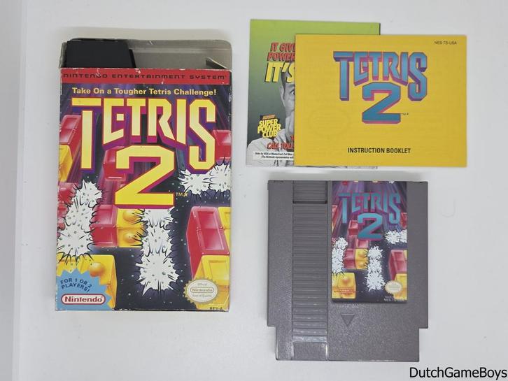 Nintendo NES - Tetris 2 - USA, Games en Spelcomputers, Games | Nintendo NES, Gebruikt, Verzenden