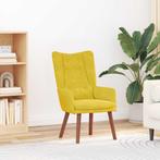 vidaXL Ontspanningsstoel Geel 63 x 67 x 94 cm Fluweel, Huis en Inrichting, Fauteuils, Verzenden, Nieuw