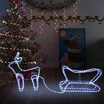 vidaXL Kerstdecoratie rendier en slee 252 LEDs, Diversen, Verzenden, Nieuw