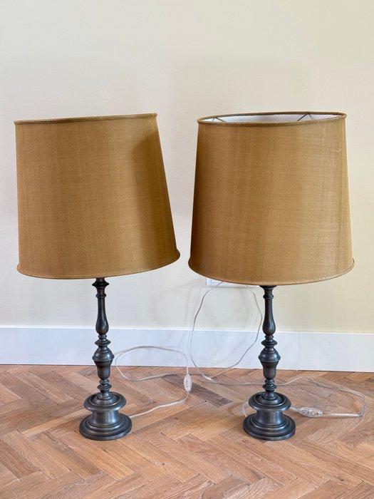 Buffet tafellamp (2) - klassieke kandelaren model - Gegoten, Antiek en Kunst, Curiosa en Brocante