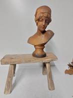 Beeld, statue in cast metal female bust - 35 cm - IJzer