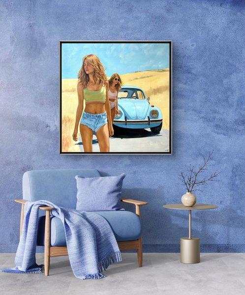 Le Yack (1972) - Desert Drift (Handmade! - unique work- Fait, Antiek en Kunst, Kunst | Schilderijen | Modern