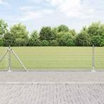 vidaXL Hek met Palen Gegalvaniseerd staal 25 x 0.5 m, Verzenden, Nieuw