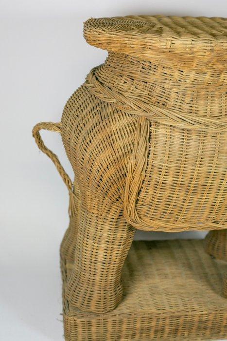 Tafel - Rattan, Hout, Antiquités & Art, Art | Objets design