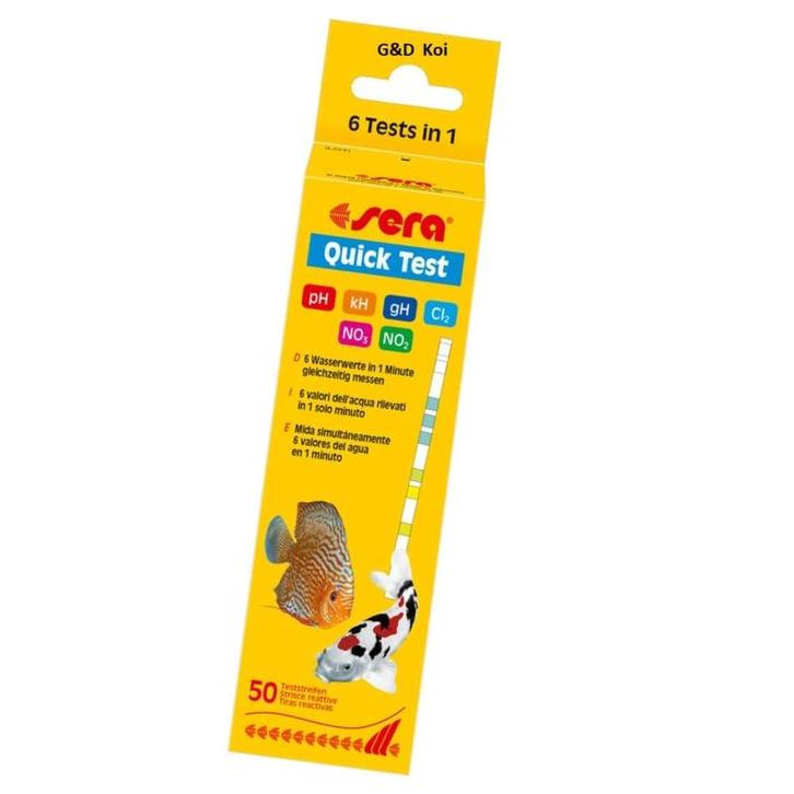 Sera Quicktest, teststrips 50st extra nauwkeurig!, Tuin en Terras, Vijvers, Nieuw, Ophalen of Verzenden