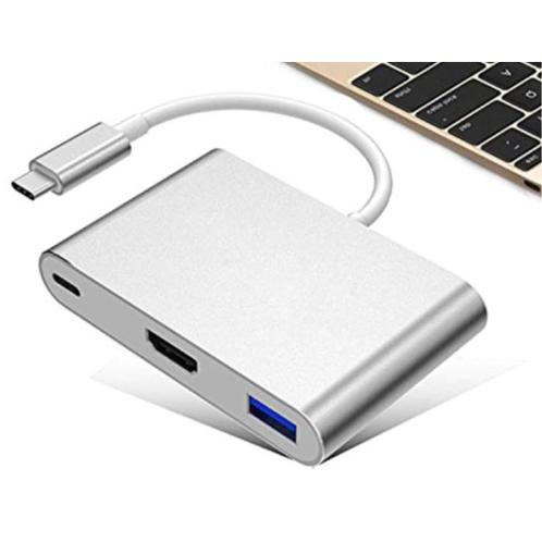 3 in 1 USB-C Hub - Compatibel met Macbook Pro / Air - USB, Informatique & Logiciels, Pc & Câble réseau, Envoi