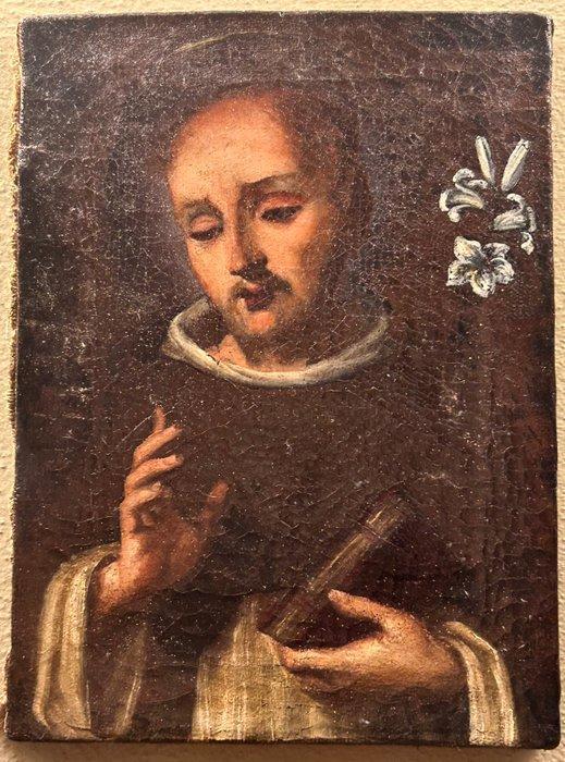 Scuola italiana (XVI-XVII) - Sant’Antonio da Padova, Antiek en Kunst, Kunst | Schilderijen | Klassiek
