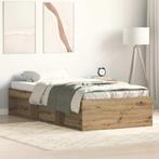 vidaXL Bedframe zonder matras spaanplaat artisanaal, Huis en Inrichting, Verzenden, Nieuw