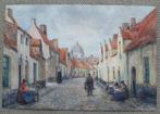 Henri Seghers (1848-1919) - Brugge - het klossen van de, Antiek en Kunst