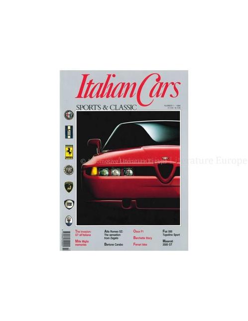 1991 ITALIAN CARS SPORTS & CLASSIC MAGAZINE ENGELS 05, Boeken, Auto's | Folders en Tijdschriften