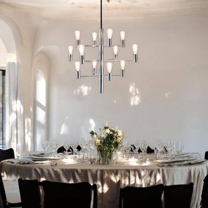 Herstal - Herstal Group - Plafondlamp - Manola 12 Chrome -, Antiquités & Art, Antiquités | Éclairage