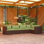 vidaXL Salon de jardin 5 pcs avec coussins résine, Jardin & Terrasse, Ensembles de jardin, Verzenden, Neuf, Salons de jardin