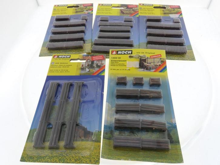 Schaal N Noch 13020, 13040, 13070 en 2 x 13080 5-delige h..., Hobby en Vrije tijd, Modeltreinen | N-Spoor, Brug, Tunnel of Gebouw
