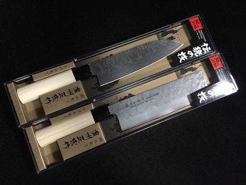 MASAMUNE / Set of 2 /  SANTOKU  NAKIRI - Couteau de, Antiek en Kunst, Antiek | Keukengerei