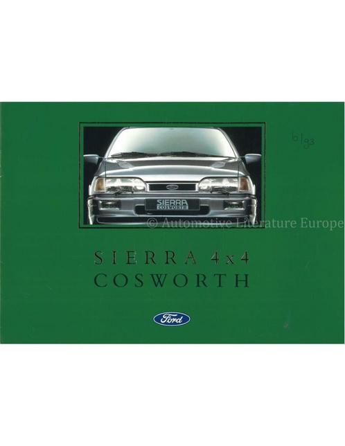 1990 FORD SIERRA COSWORTH 4X4 BROCHURE NEDERLANDS, Boeken, Auto's | Folders en Tijdschriften
