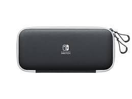 Nintendo Switch OLED Carrying Case White/Black, Games en Spelcomputers, Spelcomputers | Nintendo Switch, Zo goed als nieuw, Ophalen of Verzenden