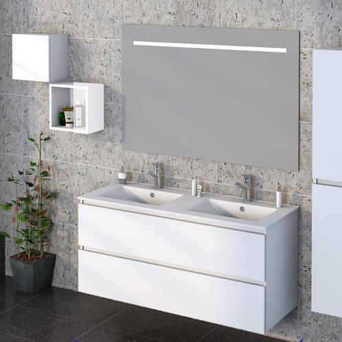 Badmeubelset Excellence Sephia 120x60x46 cm Mat Wit (incl, Doe-het-zelf en Bouw, Sanitair, Bad, Nieuw, Ophalen of Verzenden