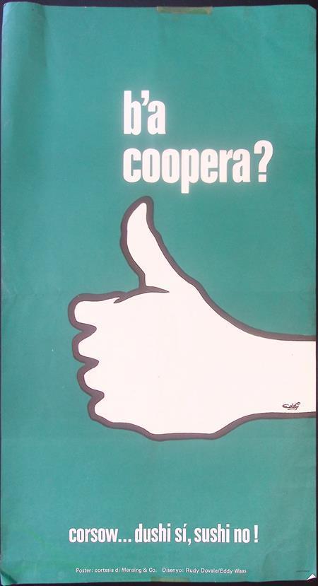 Poster duim omhoog (curacao) (lijst optie, Posters), Verzamelen, Posters, Nieuw, Overige onderwerpen, Met lijst, Verzenden