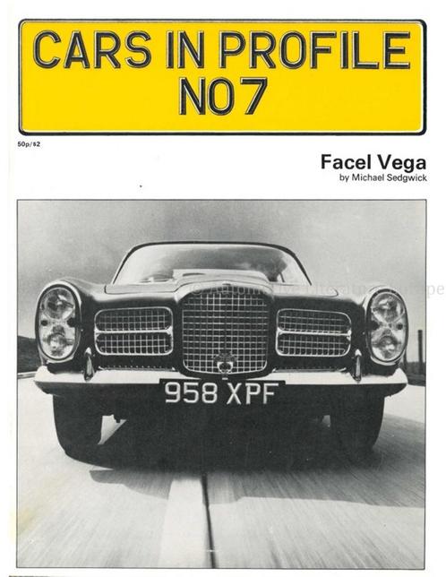 FACEL VEGA, CARS IN PROFILE No7, Boeken, Auto's | Boeken, Ophalen of Verzenden