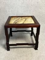 Tafel gesigneerd - Hout, Marmer - China - Eind 20e eeuw, Antiek en Kunst