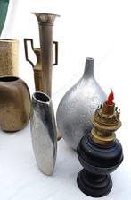 Vaas (10) - Verguld messing, Verguld brons, Zilverbrons -, Antiek en Kunst, Curiosa en Brocante